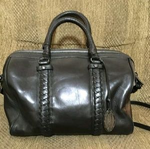 New Elie Tahari Black Leather Handbag
